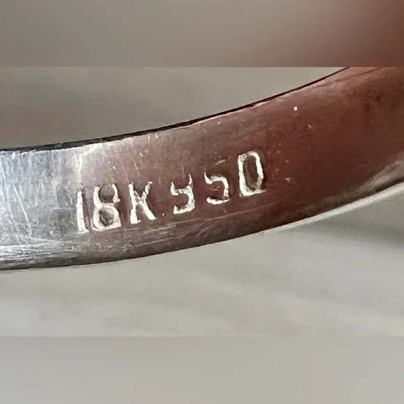 Vintage Handmade 950 Silver & 18K Gold Accented Scorpion Ring, Size 9 - Picture 7 of 11